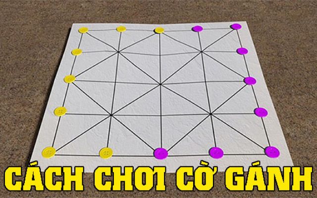 Cách chơi cờ gánh trực tuyến sẽ được chia 8 quân có màu sắc khác với quân của đối phương